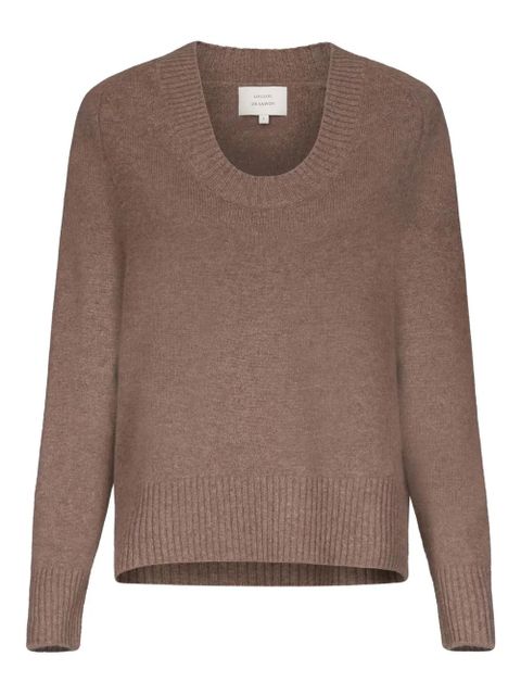 LouLou de Saison U neck ribbed BAJI sweater - Brown - zdjęcie produktu nr 1