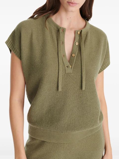 ERES Vaporeux knitted top - Green