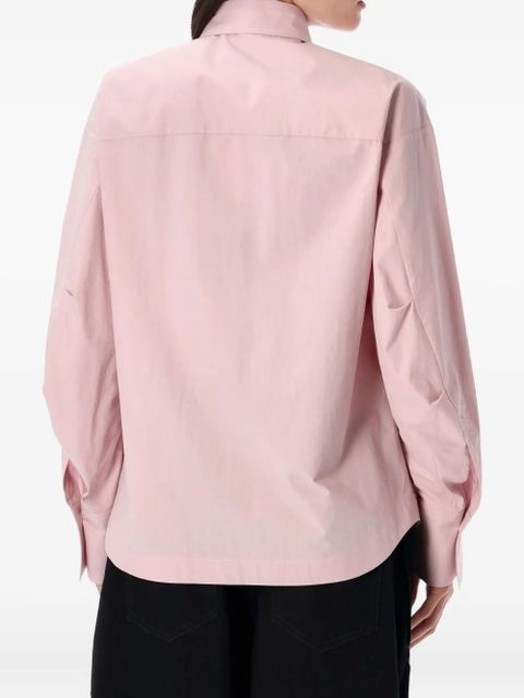 The Attico curved-hem button-up shirt - Pink - zdjęcie produktu nr 2