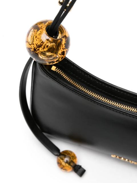 Jacquemus Le Bisou Perle leather shoulder bag - Black