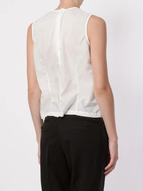 Comme Des Garçons round neck tank top - White