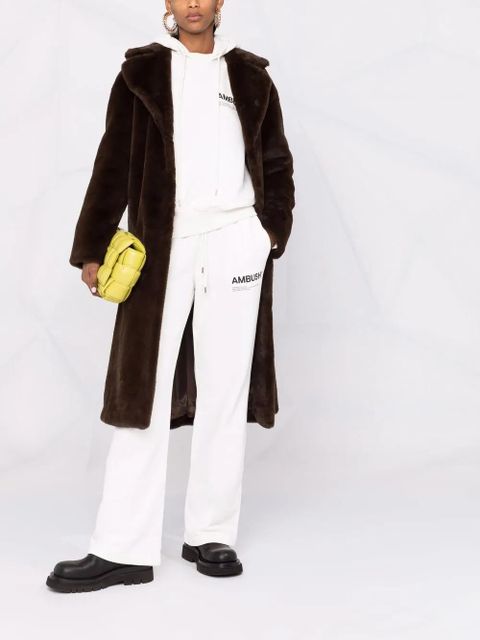 AMBUSH logo-print drawstring hoodie - White - zdjęcie produktu nr 2