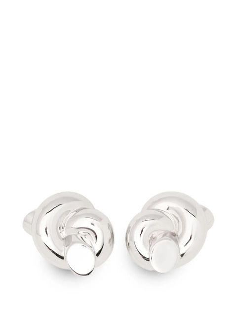 Missoma Lucy Williams Knot oversized stud earrings - Silver - zdjęcie produktu nr 1