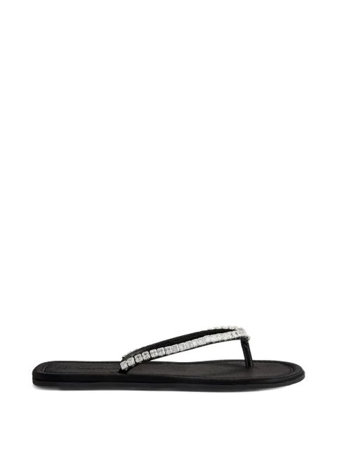 Giuseppe Zanotti Hatsumomo rhinestone-embellishment sandals - Black - zdjęcie produktu nr 1