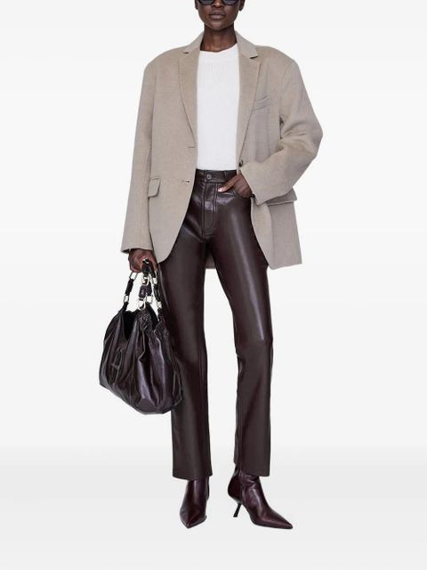 ANINE BING single-breasted long-sleeve blazer - Neutrals