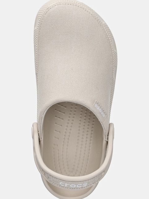 Crocs klapki Classic Crafted Clog damskie kolor beżowy 211354