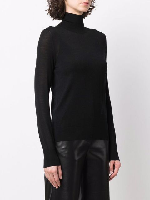 Burberry funnel-neck knitted top - Black - zdjęcie produktu nr 2