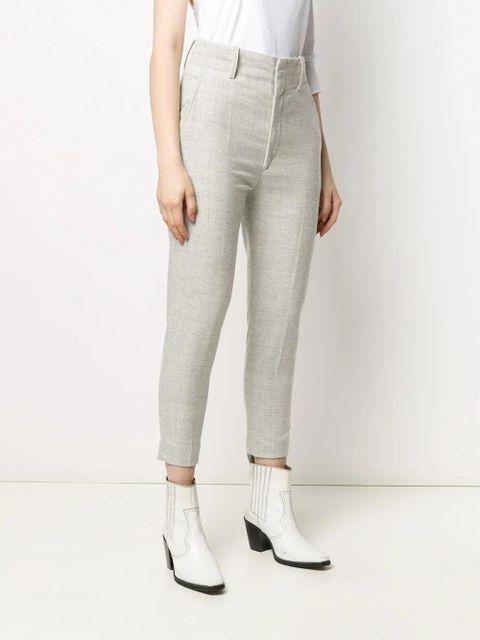 MARANT ÉTOILE checkered tailored trousers - Grey
