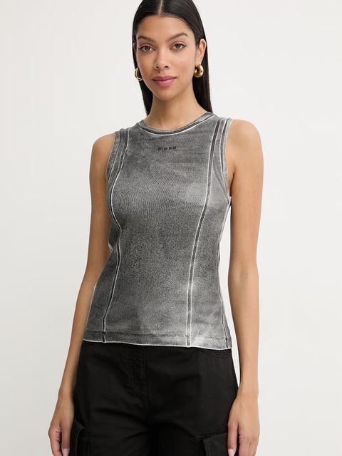 Pinko top damski z bawełny - zdjęcie produktu nr 2