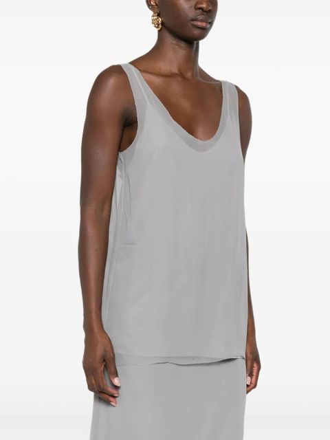 TOTEME V-neck slip top - Grey