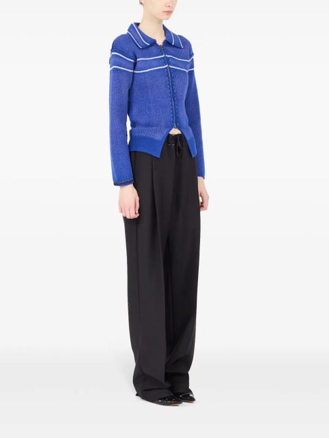 Maison Margiela striped cardigan - Blue