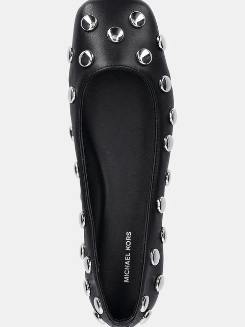 MICHAEL Michael Kors baleriny skórzane Matilda Flex Flat kolor czarny 40R6MTFP2L.001