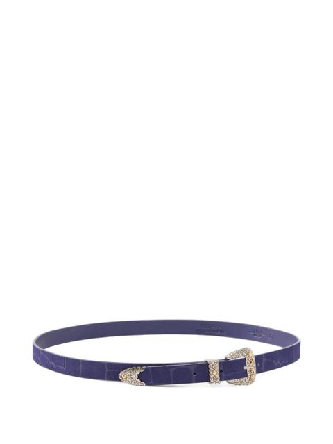 PINKO Aura buckle leather belt - Purple - zdjęcie produktu nr 2