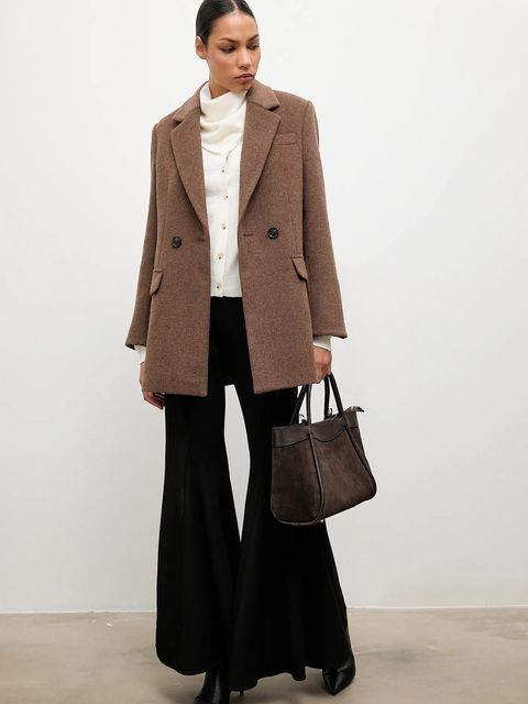 Answear.LAB kardigan z wełny merino z apaszką - zdjęcie produktu nr 1