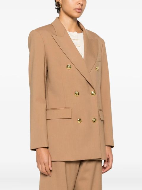 PINKO New Guinea double-breasted button-up blazer - Brown - zdjęcie produktu nr 2