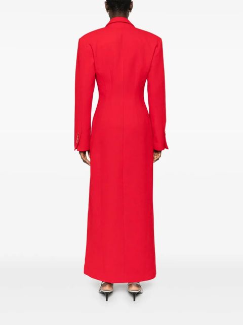 Rowen Rose tuxedo maxi dress - Red