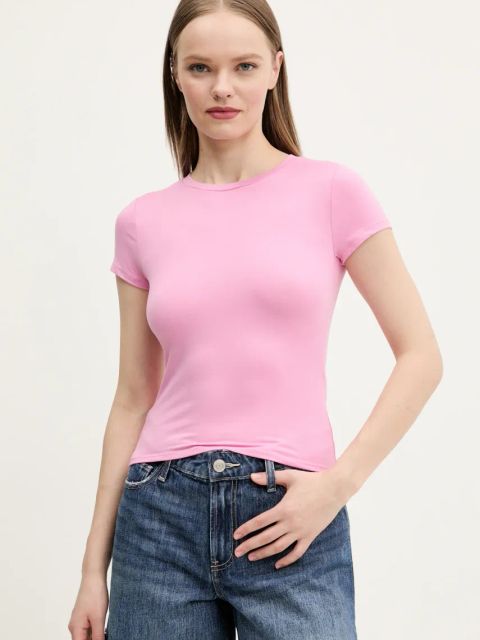 Hollister Co. t-shirt damski kolor różowy KI339-5043