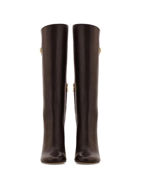 Ferragamo Hug buckle boots - Brown