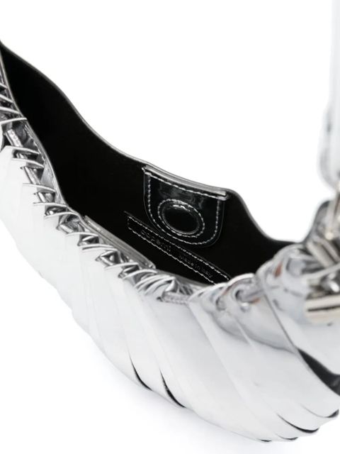 Coperni Mini Petal metallic shoulder bag - Silver