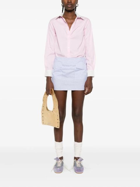 Gimaguas gingham-trimmed cotton shirt - Pink - zdjęcie produktu nr 2