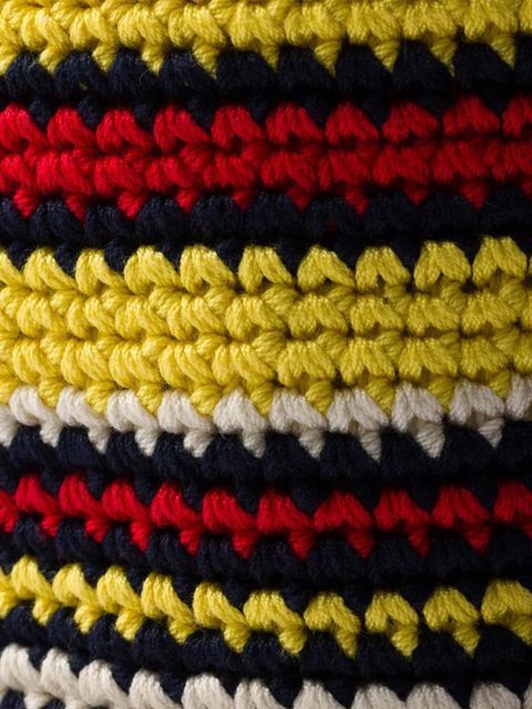 Prada striped bucket hat - Yellow