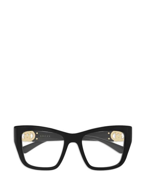 Gucci Eyewear Interlocking G cat-eye glasses - Black - zdjęcie produktu nr 1