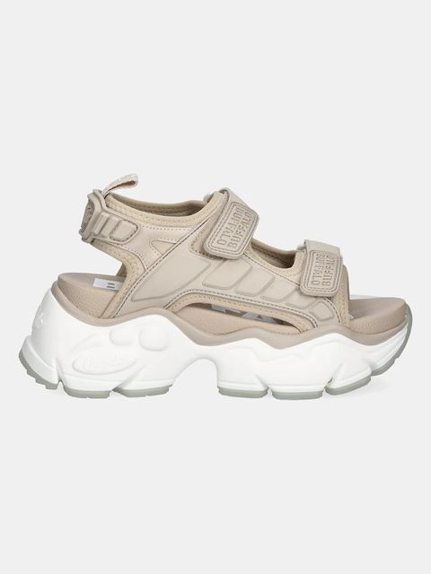 Buffalo sandały Binary Track damskie kolor beżowy na platformie 1602297-BEI - zdjęcie produktu nr 2