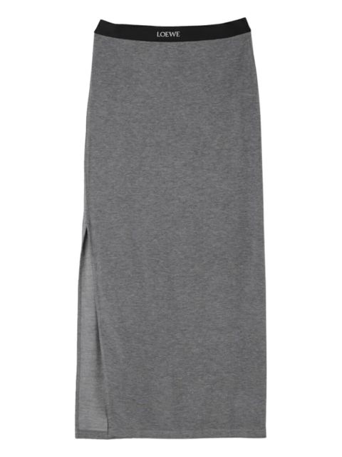LOEWE side-split skirt - Grey - zdjęcie produktu nr 1