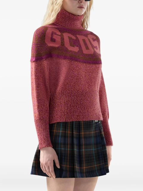 GCDS turtleneck knit jumpers - Red