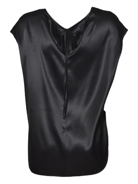 SOLOTRE tie-detail top - Black - zdjęcie produktu nr 2
