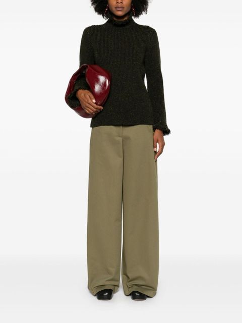 Burberry fringed-edge sweater - Green - zdjęcie produktu nr 2