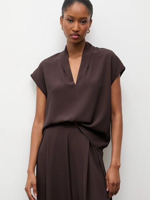 Answear.LAB komplet damski kolor brązowy