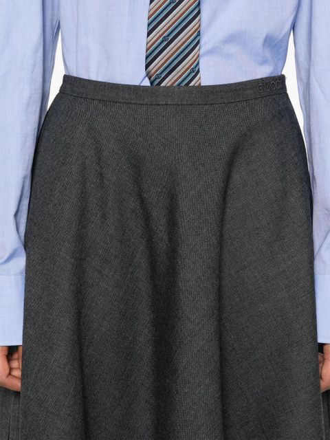 Gucci flared midi skirt - Grey