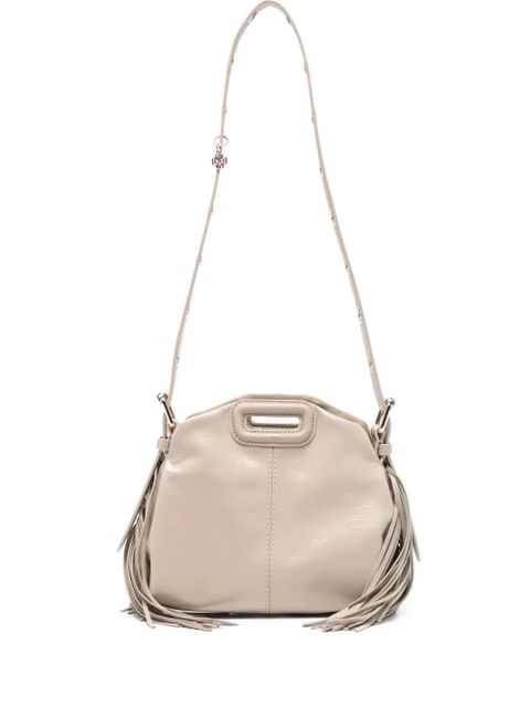 Maje Miss Mini Naplack crossbody bag - Neutrals - zdjęcie produktu nr 1