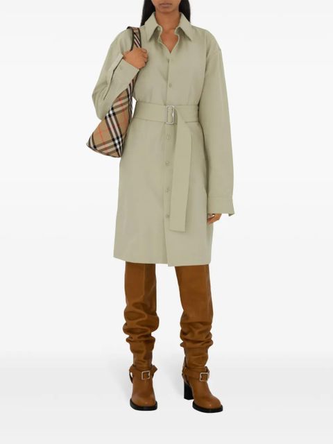 Burberry small check-pattern shoulder bag - Neutrals