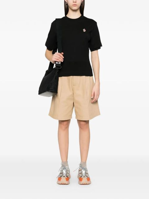 Moncler Grenoble layered-sleeve logo-detail T-shirt - Black - zdjęcie produktu nr 2