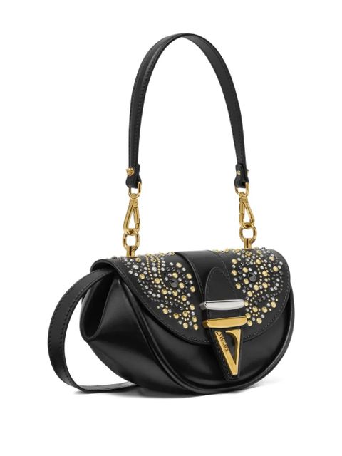 Versace stud-embellished shoulder bag - Black