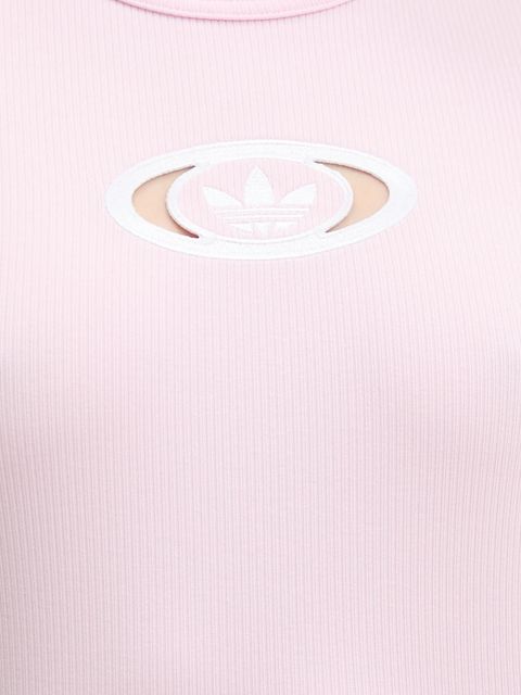adidas Originals t-shirt Cut Out Rib Tee damski kolor różowy KE3737