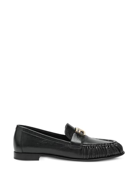 FENDI FF logo ruched loafers - Black - zdjęcie produktu nr 1