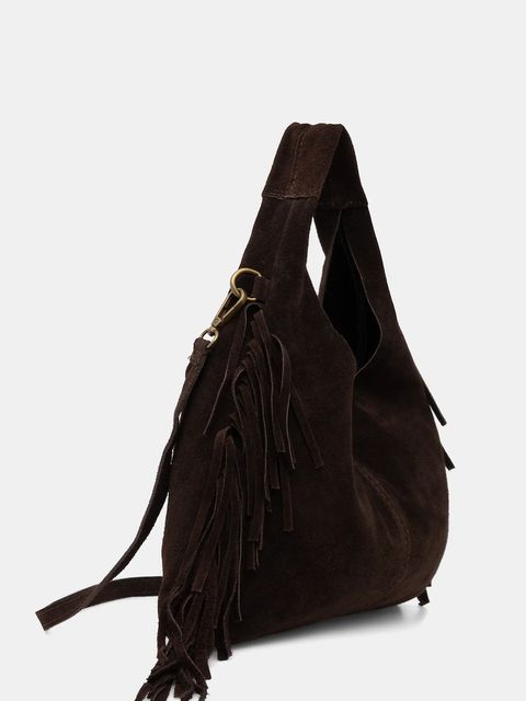 Answear.LAB torebka zamszowa kolor brązowy - zdjęcie produktu nr 2