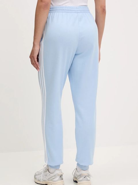 adidas Originals spodnie dresowe 3S JOGGER PANT damskie kolor niebieski z aplikacją JC8145