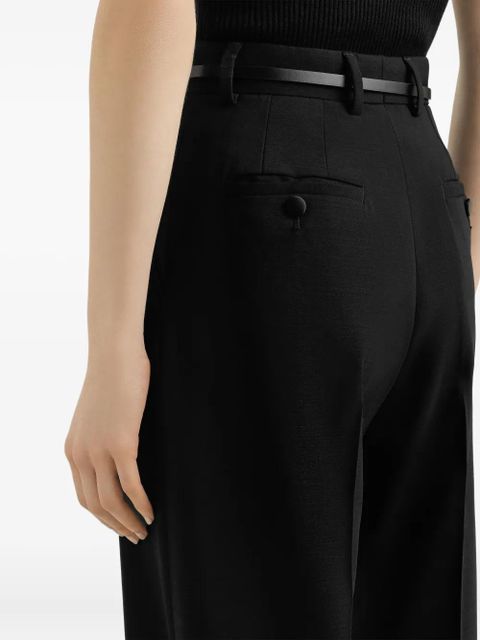 Dolce & Gabbana pleated wide-leg trousers - Black
