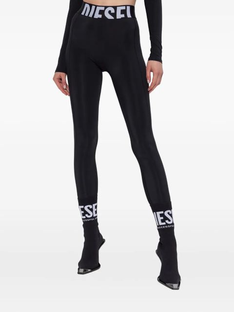Diesel Adeline logo-waistband leggings - Black - zdjęcie produktu nr 2