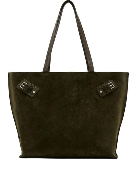 Proenza Schouler buckle-detail suede tote bag - Green - zdjęcie produktu nr 1