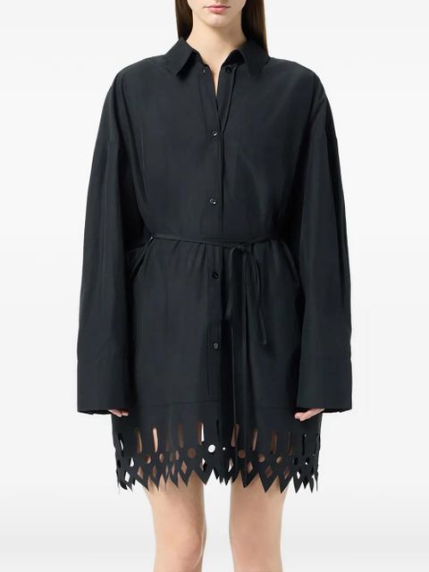 Blumarine cutout shirt dress - Black
