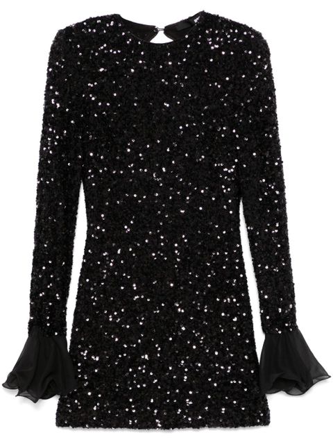 ROTATE BIRGER CHRISTENSEN sequinned mini dress - Black