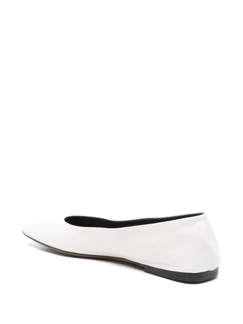 The Row Teo ballet flats - White