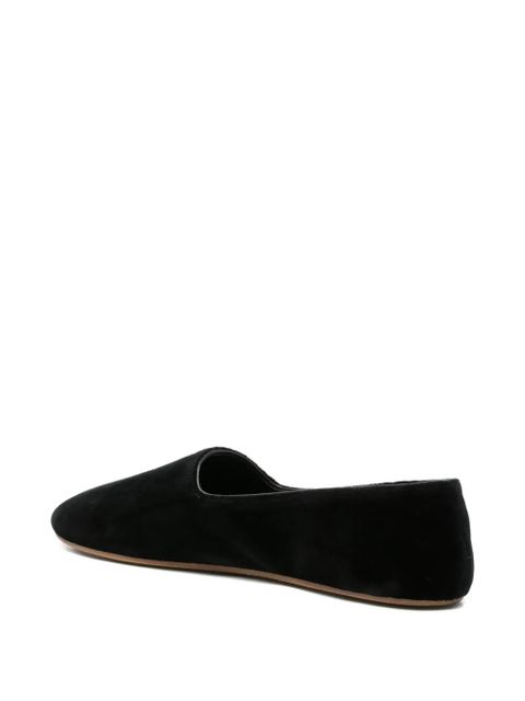 The Row Ponti velvet slippers - Black