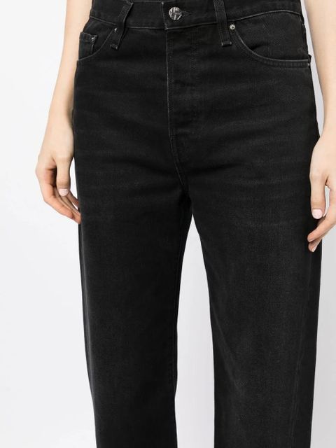 TOTEME twisted seam wide-leg jeans - Black