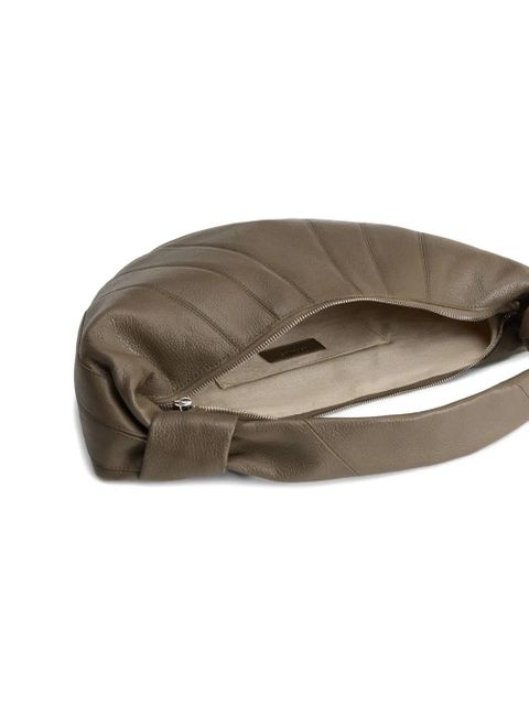 LEMAIRE Fortune Croissant knotted panelled shoulder bag - Green